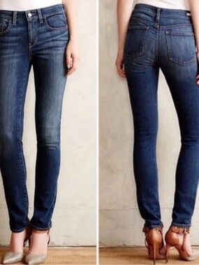 Pilcro and the Letterpress Anthropologie Blue Jeans 28 NWOT